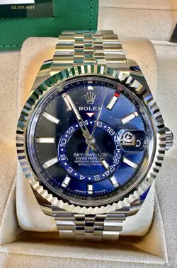 Rolex Sky-Dweller 326934 Blue Dial 42mm Jubilee Band Box /Papers2024 Unworn