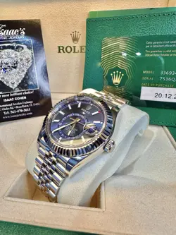 Rolex Sky-Dweller 326934 Blue Dial 42mm Jubilee Band Box /Papers2024 Unworn