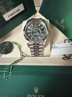 Rolex Sky Dweller Green Dial 42MM Jubilee 336934 2025 NEW Green Box