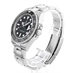 ROLEX GMT MASTER II 116710LN BLACK STICK DIAL V NUMBER SECOND HAND MENS