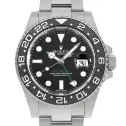 ROLEX GMT MASTER II 116710LN BLACK M NUMBER SECOND HAND MENS