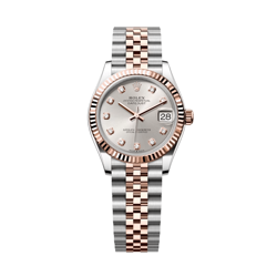 ROLEX DATEJUST 278271 'LADIES' STAINLESS STEEL ROSE GOLD SILVER DIAMOND DIAL