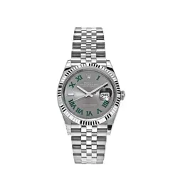 ROLEX DATEJUST 126234 STAINLESS STEEL SLATE 'WIMBLEDON' DIAL JUBILEE (2025)