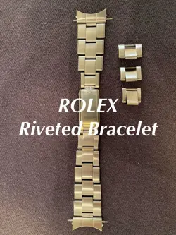ROLEX RIVET BRACELET 19MM 7205 FF60 VINTAGE VINTAGE BRACELET