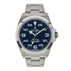 2023 ROLEX AIR KING STAINLESS STEEL BLACK DIAL 40MM AUTOMATIC MEN'S WATCH 126900