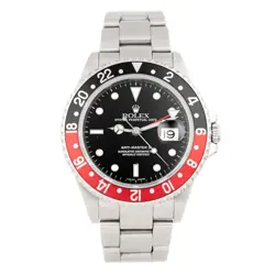 ROLEX GMT-MASTER II COKE STAINLESS STEEL BLACK DIAL 40MM 16710