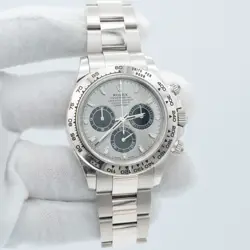 ROLEX DAYTONA 40MM 116509 WHITE GOLD SILVER INDEX DIAL ORIGINAL B&P 2023