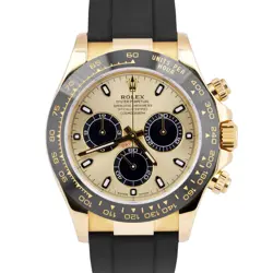 2022 NEW PAPERS ROLEX DAYTONA 18K GOLD CHAMPAGNE OYSTERFLEX YML 116518 LN WATCH
