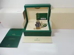 ROLEX SS/18K  BLACK SUBMARINER DATE CERAMIC BEZEL 126613 126613LN 41MM B/P