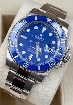 Rolex Submariner 116619LB 'Smurf' White Gold Blue Ceramic Blue Dial Rare 2020
