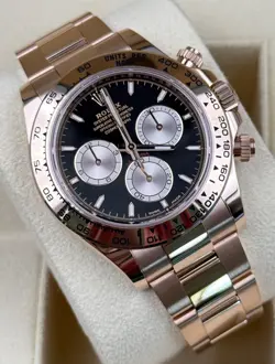ROLEX DAYTONA 126505 40MM ROSE GOLD BLACK DIAL 2024