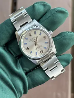 ROLEX AIR-KING STEEL SILVER DIAL OYSTER BRACELET 34MM AUTOMATIC WATCH 114200