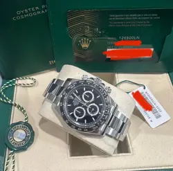 2025 BRAND NEW ROLEX COSMOGRAPH DAYTONA 126500LN BLACK DIAL COMPLETE SET