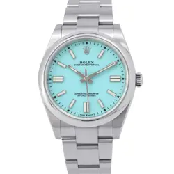 ROLEX OYSTER PERPETUAL 41MM STAINLESS STEEL TURQUISE BLUE DIAL 124300