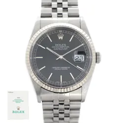 ROLEX DATEJUST Y  16234  STAINLESS STEEL/WG 2002  MENS WATCH