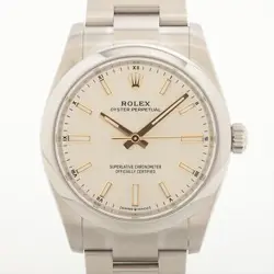 ROLEX OYSTER PERPETUAL 124200 SS AT SILVER-FACE