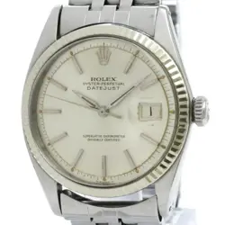 VINTAGE ROLEX DATEJUST 1601 STAINLESS STEEL AUTOMATIC MENS WATCH BF581626
