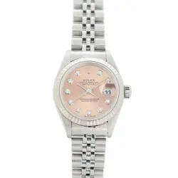ROLEX DATEJUST F 10PD PINK  79174G  STAINLESS STEEL/WG 2003  WOMEN WATCH