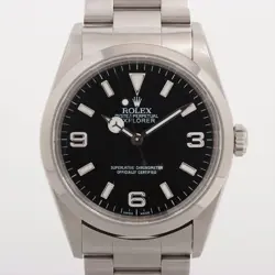 ROLEX EXPLORER I 14270 SS AT BLACK DIAL