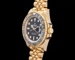 Rolex 126718GRNR GMT Master II 126718 18K Yellow Gold Jubilee Black Dial