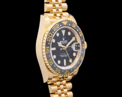 Rolex 126718GRNR GMT Master II 126718 18K Yellow Gold Jubilee Black Dial
