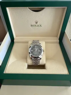 ROLEX DATEJUST 41MM 126300 STAINLESS STEEL JUBILEE WIMBLEDON DIAL 2023 UNWORN