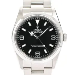 ROLEX EXPLORER 1 WRISTWATCH 114270 BLACK MEN'S