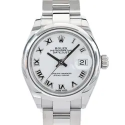 ROLEX DATEJUST 28 LADIES WATCH WHITE ROMAN DIAL STAINLESS STEEL