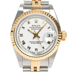 ROLEX DATEJUST WOMEN'S WATCH MODEL 69173 WITH WHITE PRINTED ROMAN DIAL