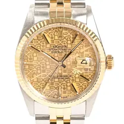 ROLEX DATEJUST WRISTWATCH 16013 YELLOW COMPUTER MEN'S