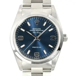 ROLEX AIR-KING 14000M BLUE DIAL MEN'S WATCH Y SERIAL