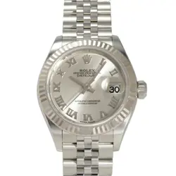 ROLEX DATEJUST 28 279174 SILVER ROMAN DIAL PRE-OWNED LADIES WRISTWATCH