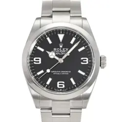 ROLEX EXPLORER 40 224270 BLACK DIAL PRE-OWNED MEN'S WATCH