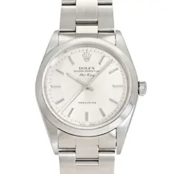 ROLEX AIR-KING 14000 SILVER DIAL MEN'S WATCH PRE-OWNED