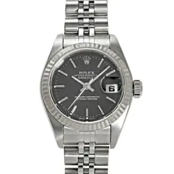 ROLEX DATEJUST 26 79174 BLACK DIAL WOMEN'S WATCH USED