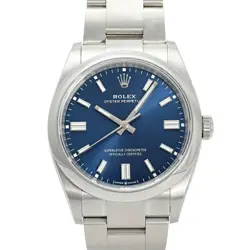 ROLEX OYSTER PERPETUAL 36 126000 BRIGHT BLUE DIAL MEN'S WATCH USED