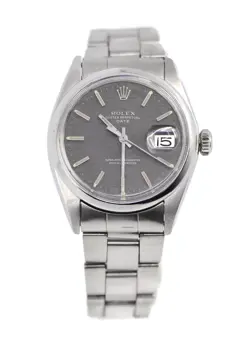 ROLEX OYSTER DATE STAINLESS STEEL WATCH 1500