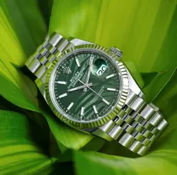 ROLEX DATEJUST 36MM PALM MOTIF DIAL 126234 JUBILEE BRACELET STAINLESS STEEL 2022