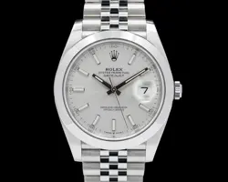 ROLEX 126300 DATEJUST 41 SS JUBILEE SILVER DIAL
