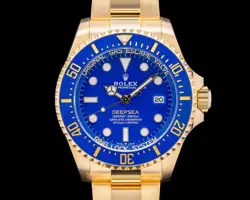 ROLEX SEA DWELLER DEEP SEA 136668LB 18K YELLOW GOLD BLUE DIAL 2024