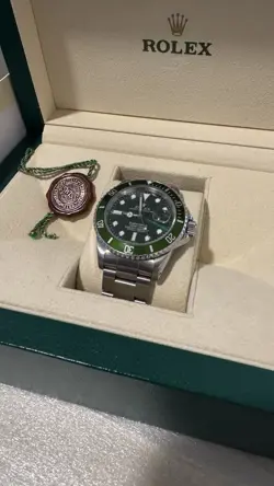 ROLEX SUBMARINER  HULK GREEN 40MM BOXES/PAPERS!