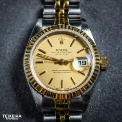 ROLEX LADY-DATEJUST 69173 TWO-TONE JUBILEE BRACELET GOLD FLUTED BEZEL COMPLETE