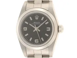 ROLEX OYSTER PERPETUAL 24 76080 BLACK 369 AUTOMATIC #243