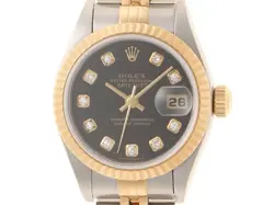ROLEX 79173G DATEJUST 26 10PD BLACK AUTOMATIC #088