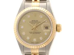 ROLEX AUTOMATIC DATEJUST 26 69173G CHAMPAGNENEWLY K18YG W# 1994 #102
