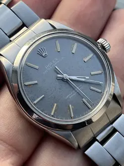 ROLEX OYSTER PERPETUAL 1002 RARE SHANTUNG DIAL SERVICED 2 YEARS WARRANTY