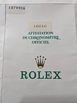 ROLEX GARATIE