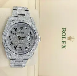 Rolex Datejust II 41mm Stainless Bust Down Diamonds Roman Dial
