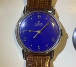 VINTAGE ROLEX MARCONI BLUE DIAL MEN’S WATCH