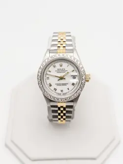 $14,000 ROLEX DATEJUST 1.50CT VS G DIAMOND 18K YELLOW GOLD SS LADIES WATCH PAPER